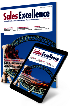Sales Excellence: Cover auf Magazin und Tablet