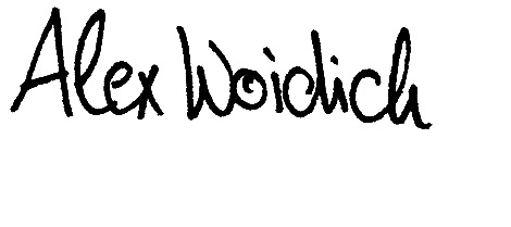 Signatur Alex Woidich